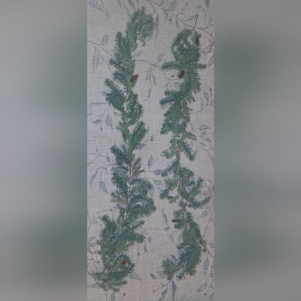 (2) 68" Indoor/Outdoor Garlands with Small Pinecones